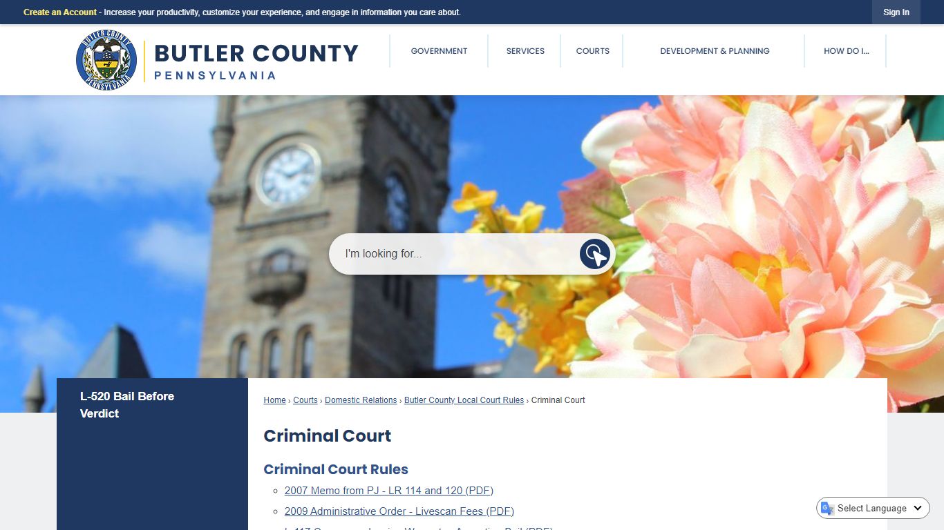 Criminal Court | Butler County, PA